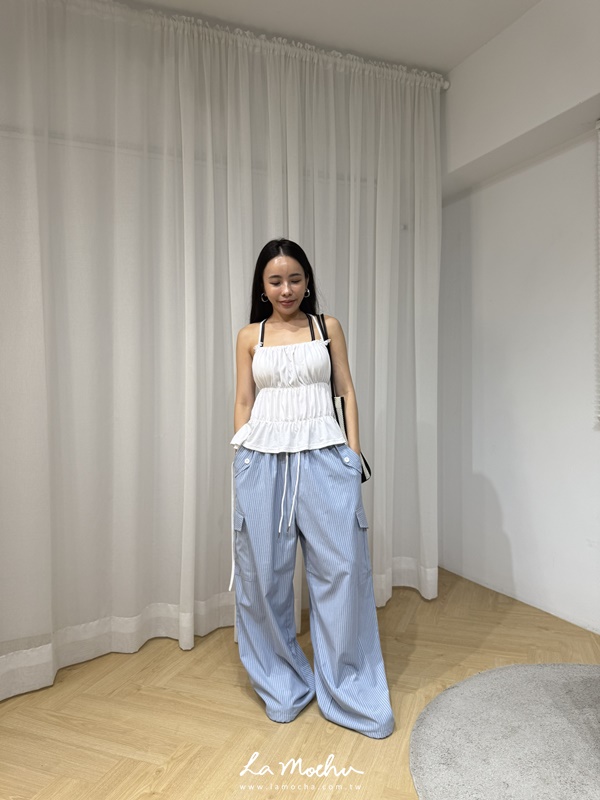 蝴蝶結後綁帶棉質背心